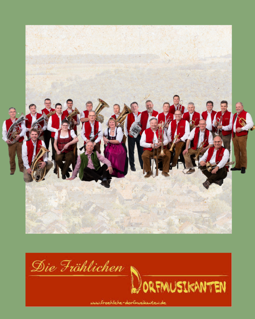 zum Festausklang ab 18:30 Uhr: Böhmisch - Mährische Blasmusik vom Feinsten mit den Fröhlichen Dorfmusikanten https://froehliche-dorfmusikanten.de/